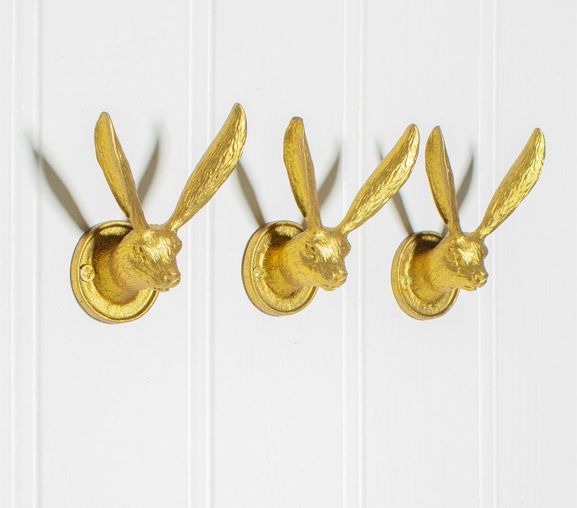 Gold Effect Hare Ears Hook