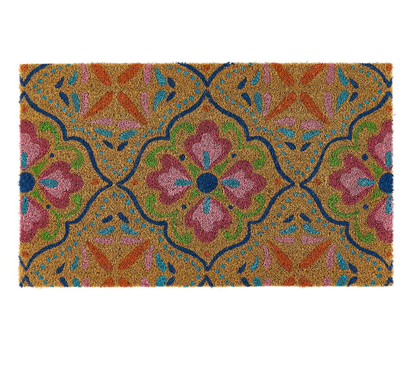 My Mat Bright Tile Printed Coir Door Mat