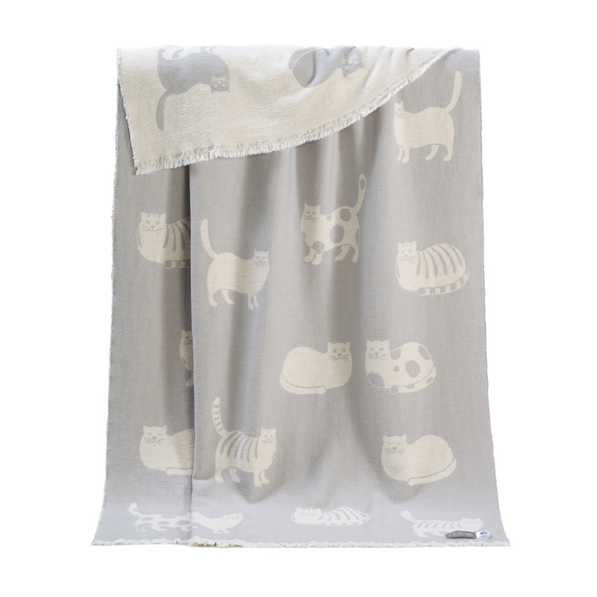 Comfy Cats Pure Cotton Throw