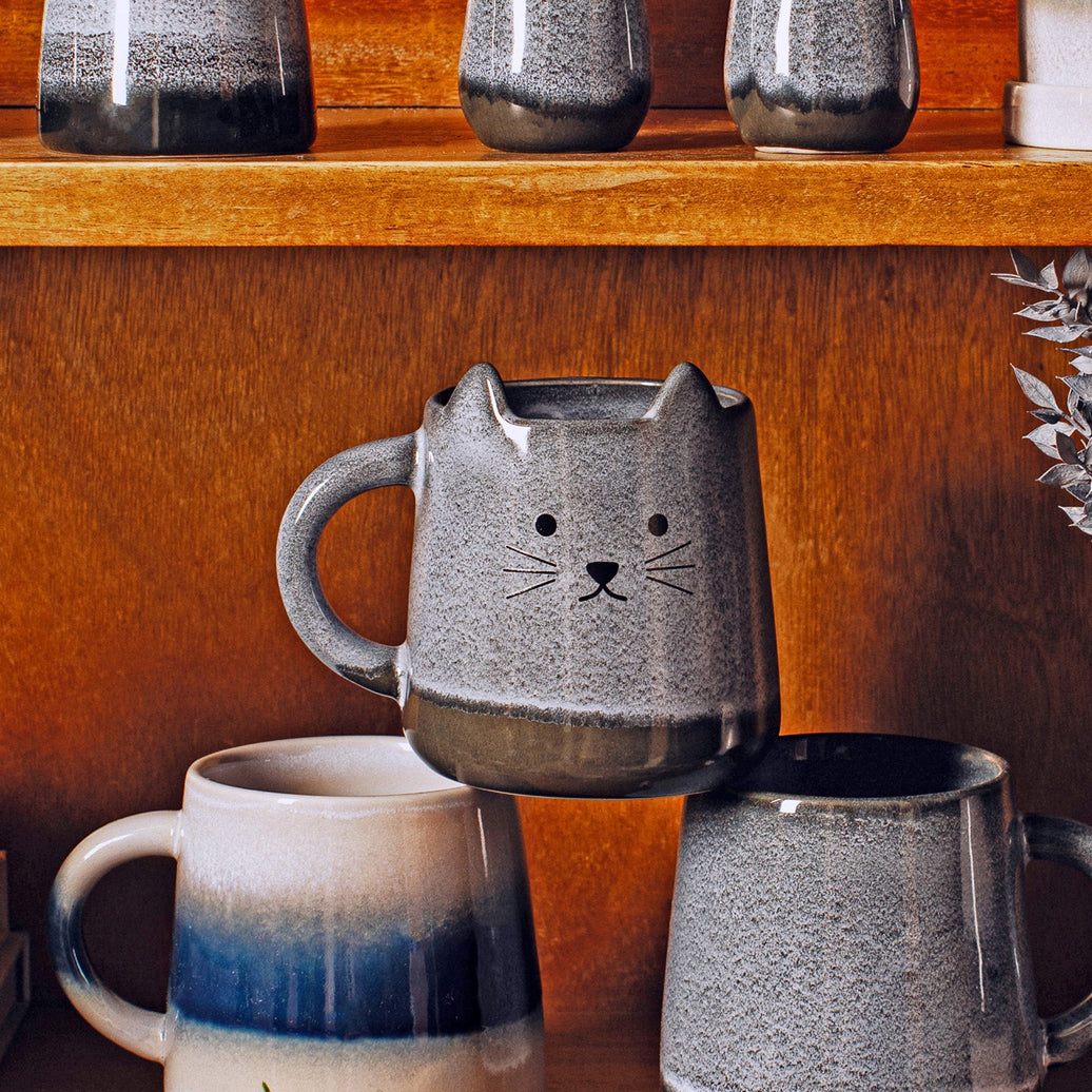 Mojave Glazed Cat Mug