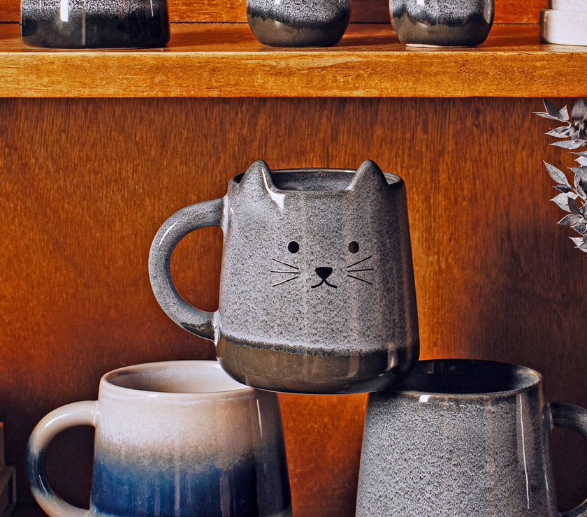 Mojave Glazed Cat Mug