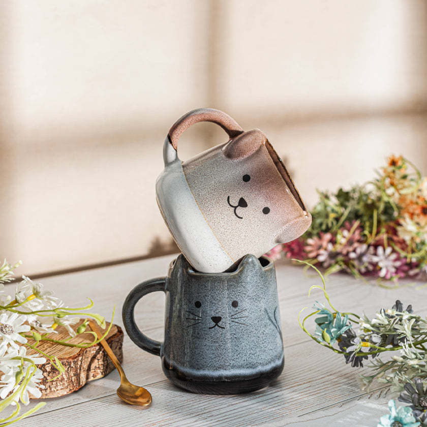 Mojave Glazed Cat Mug