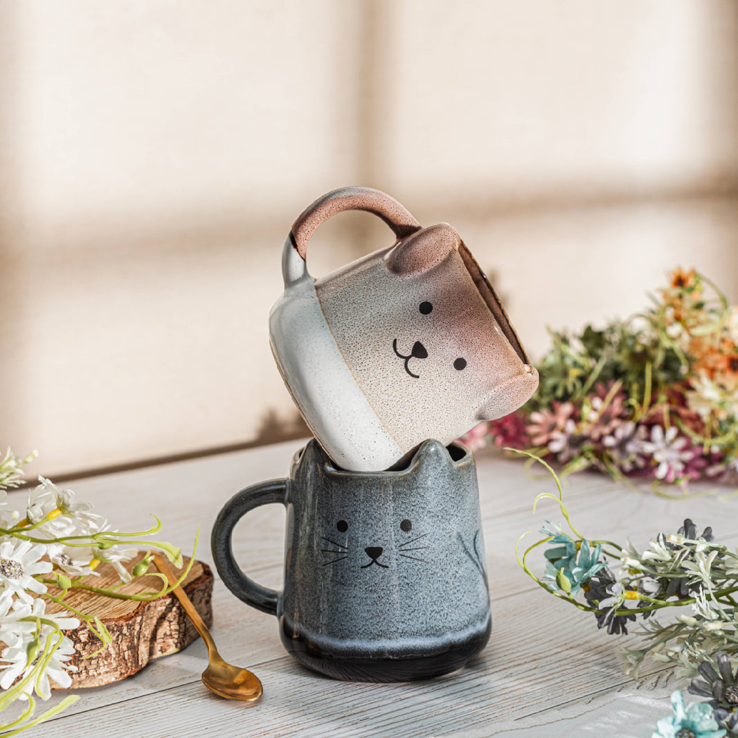 Mojave Glazed Cat Mug