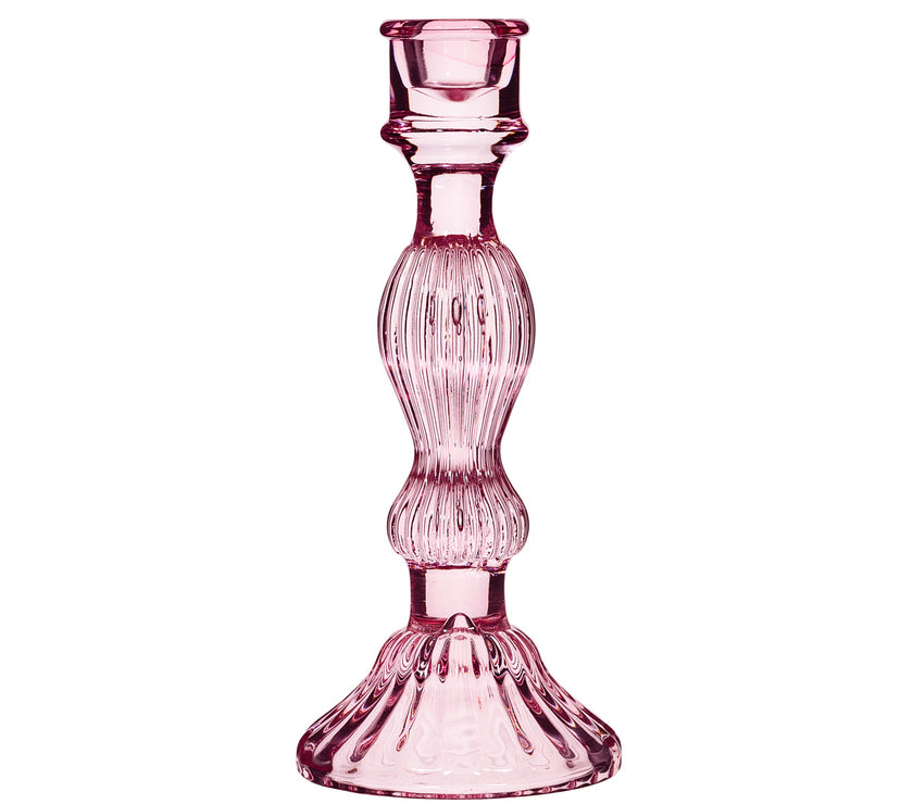 Vintage Style Glass Candle Holder