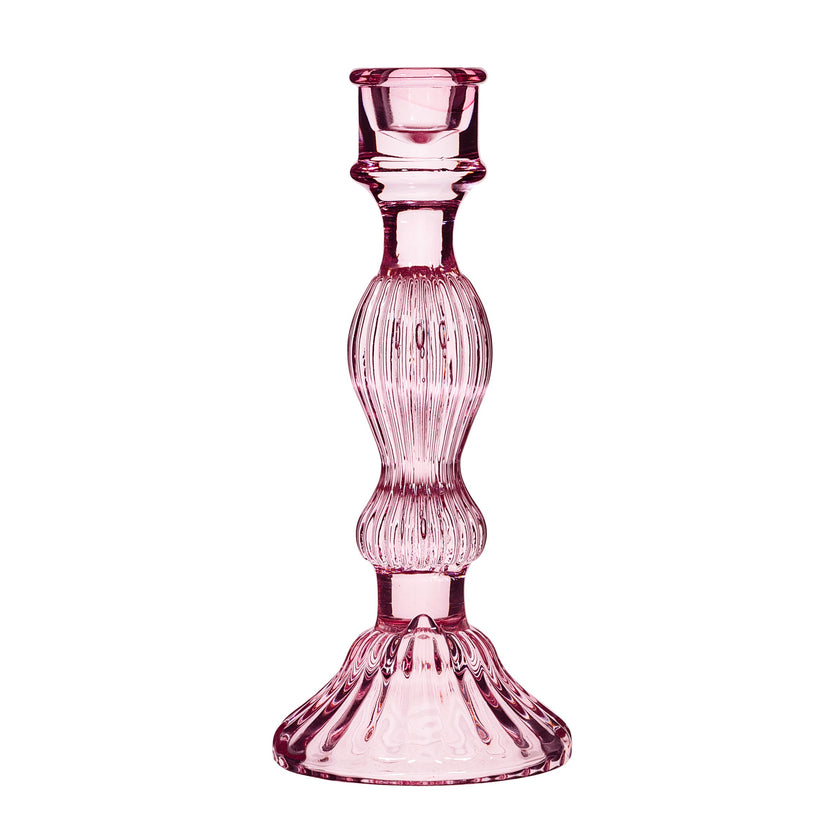 Vintage Style Glass Candle Holder