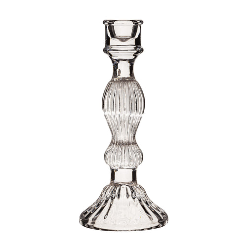 Vintage Style Glass Candle Holder