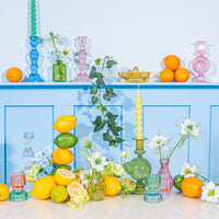 Vintage Style Glass Candle Holder