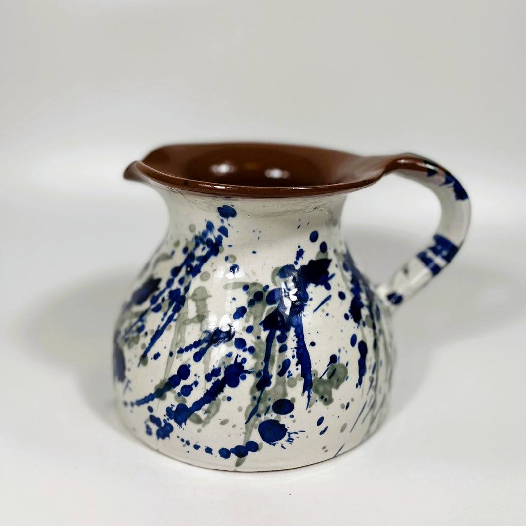 Hand Painted Spanish Ceramic Pitcher Jug