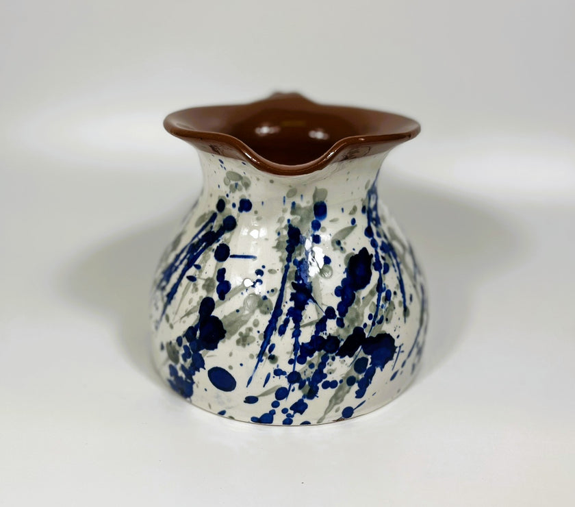 Hand Painted Spanish Ceramic Pitcher Jug