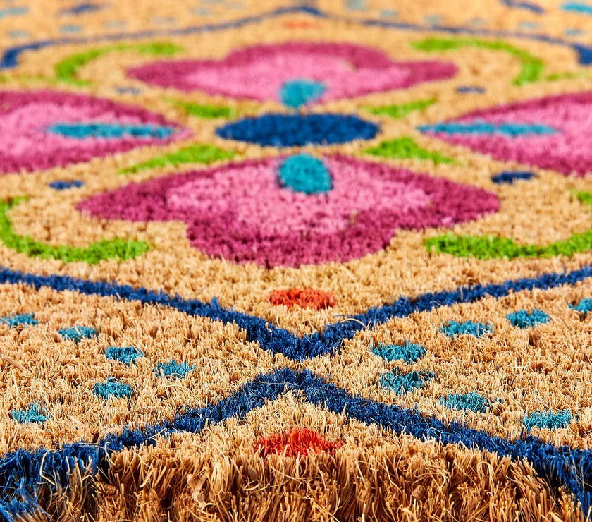 My Mat Bright Tile Printed Coir Door Mat