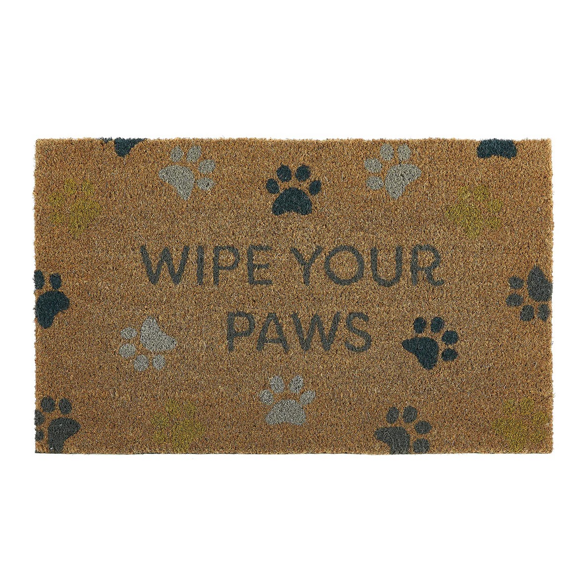 Wipe Your Paws Printed Coir Door Mat