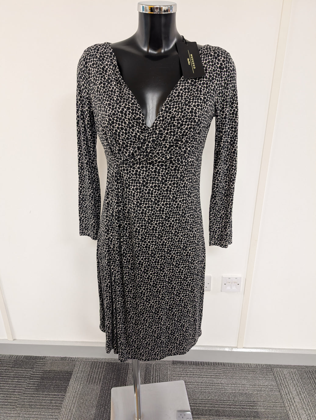 Weekend Max Mara Abstract Animal Print Dress