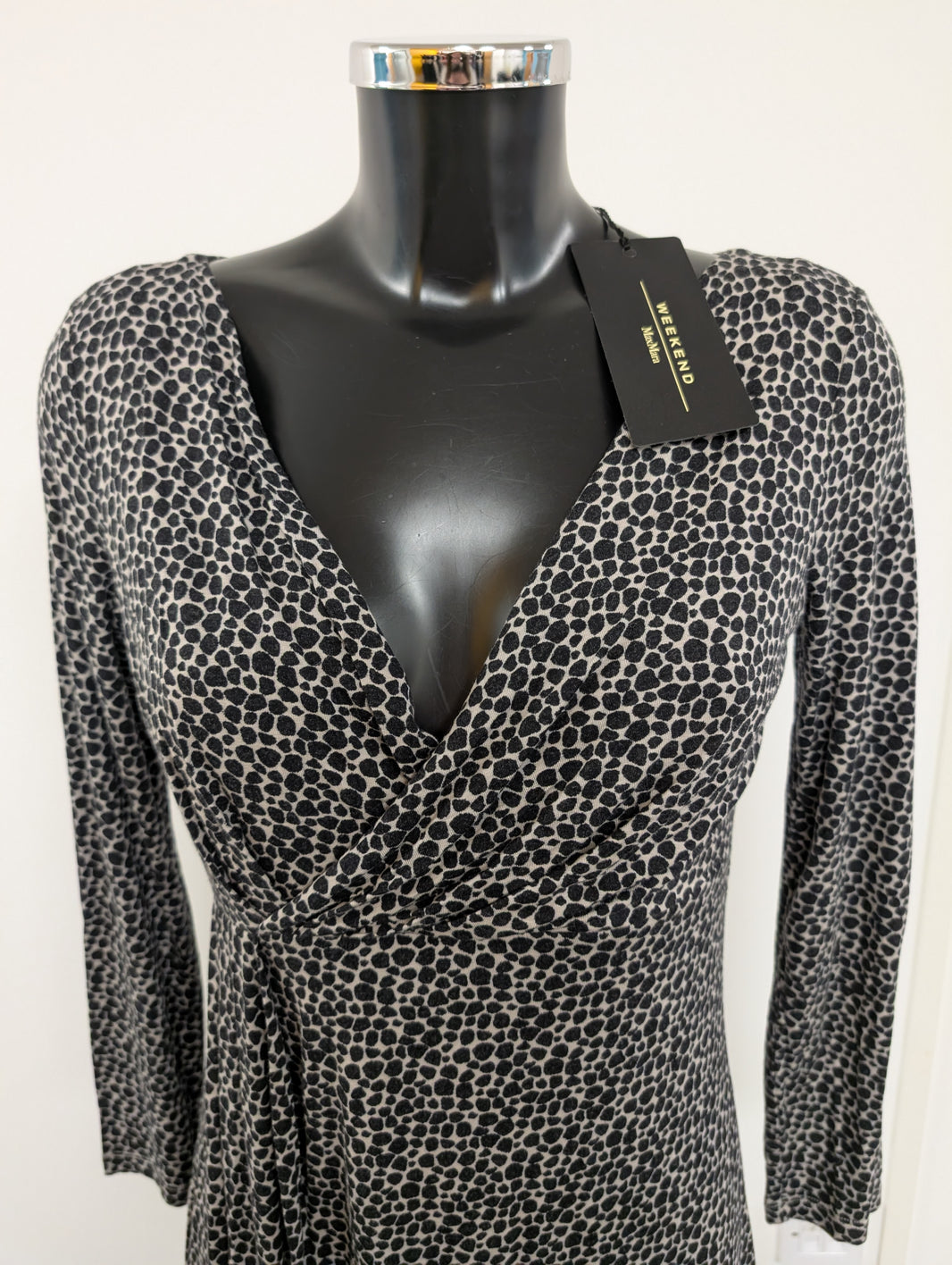 Weekend Max Mara Abstract Animal Print Dress