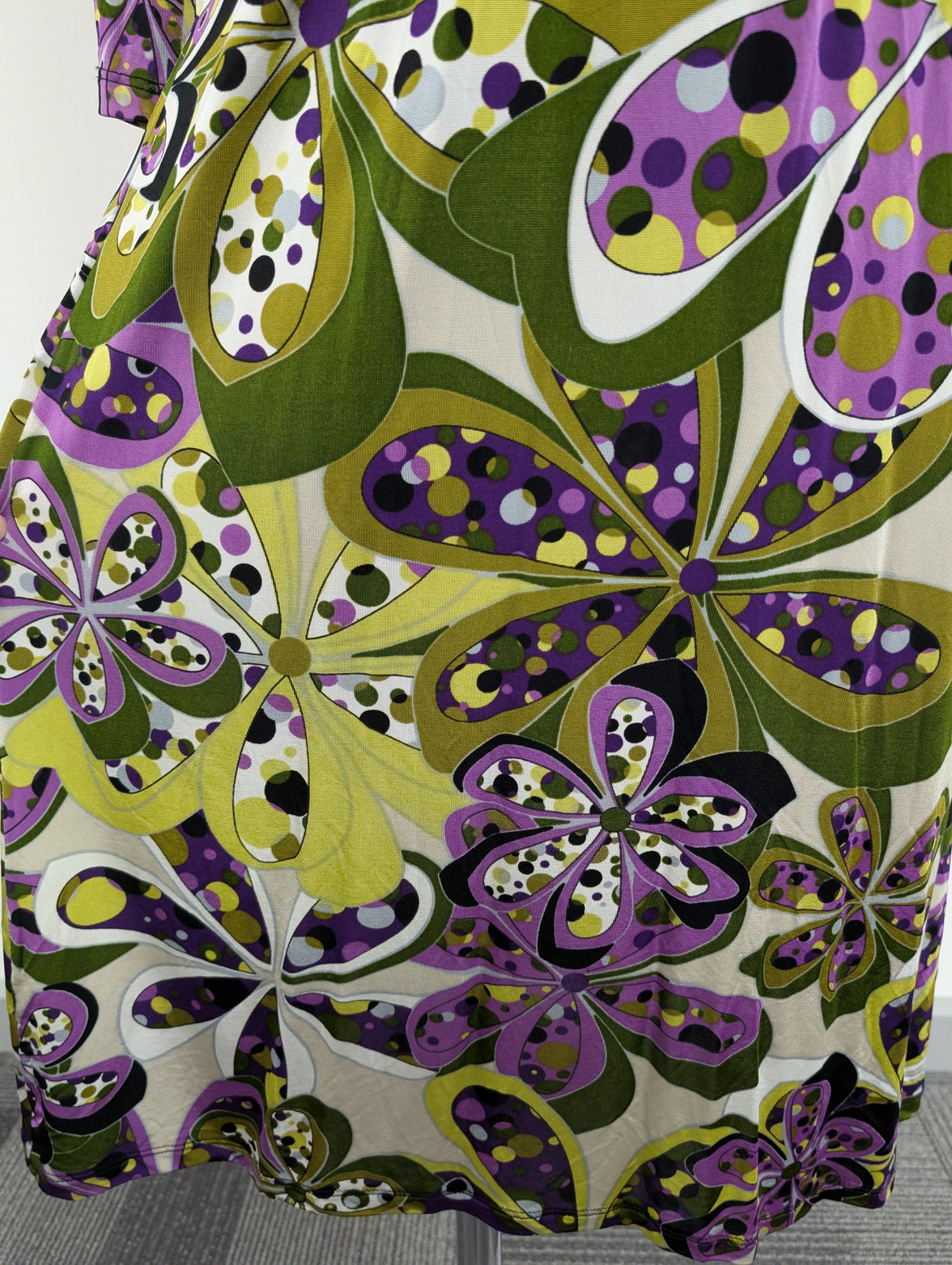 James Lakeland Flower Print V Neck Midi Dress