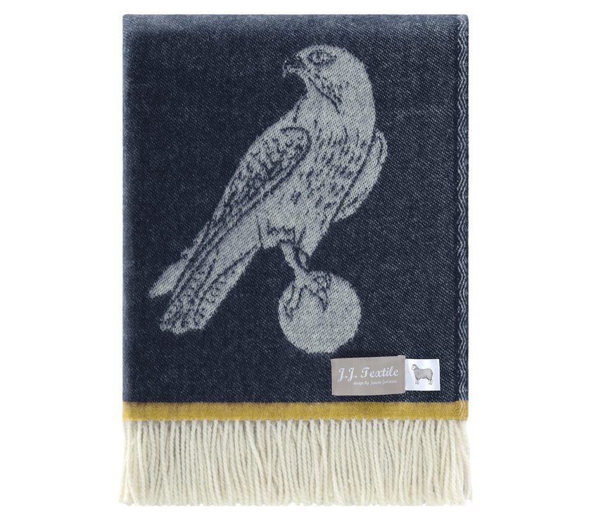 Falcon Design 100% Merino Wool Blanket