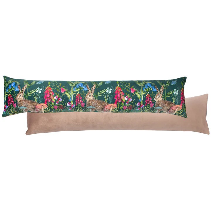 Woodland Hare Velvet Draught Excluder