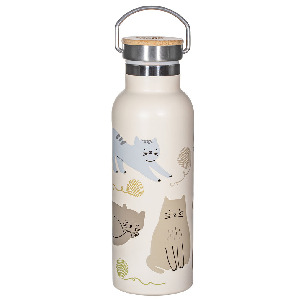 Cute Cats Metal Water Bottle