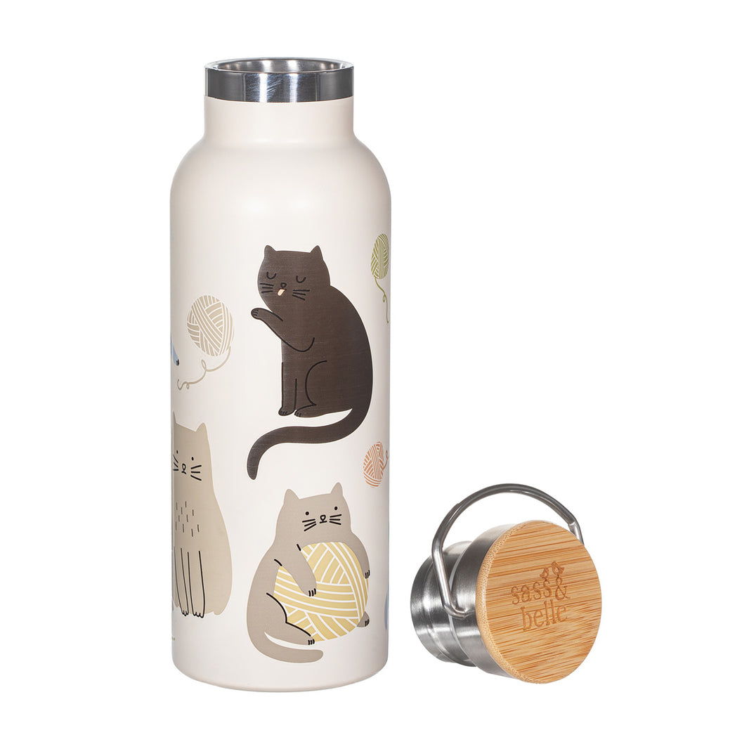 Cute Cats Metal Water Bottle