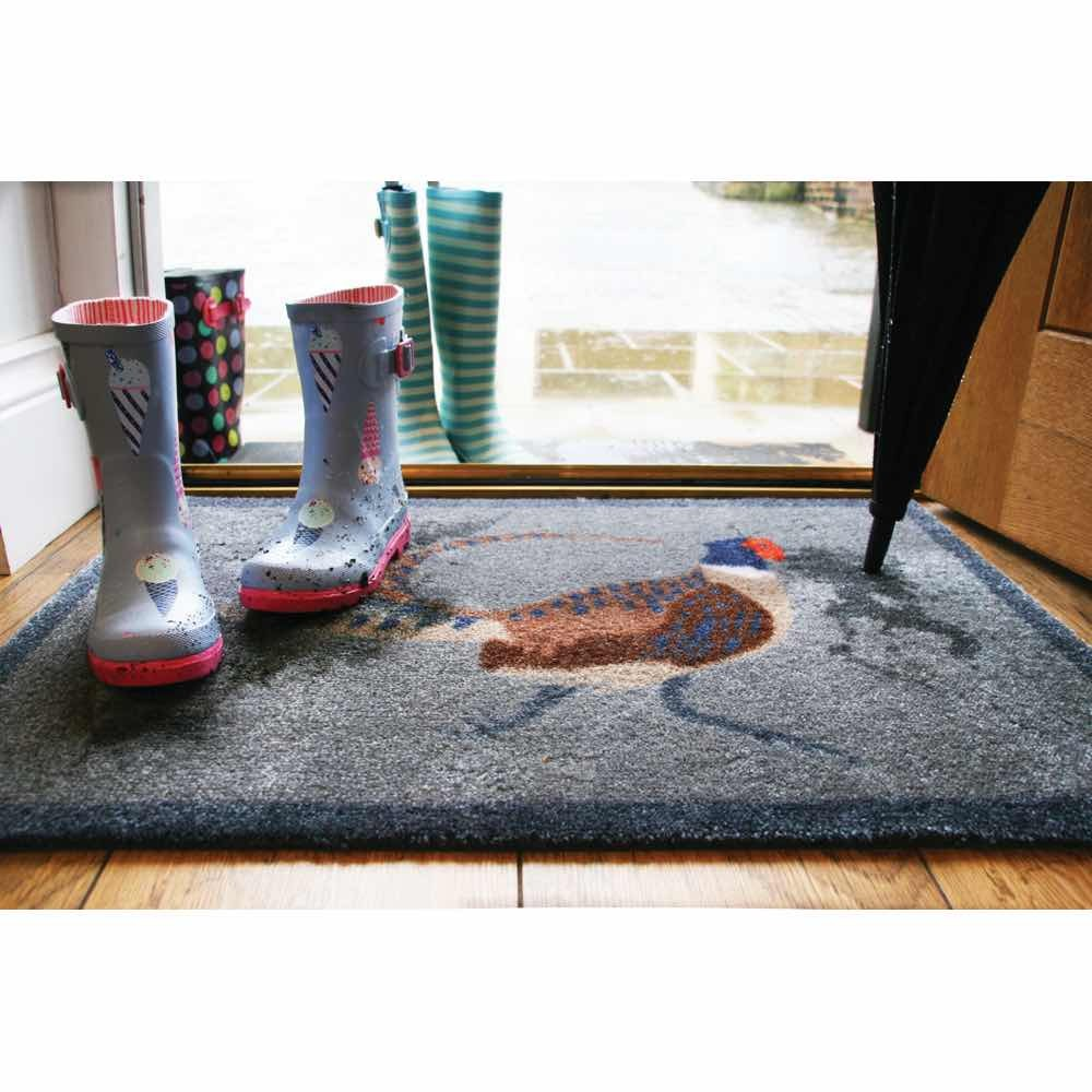 Pheasant Washable Nylon Doormat
